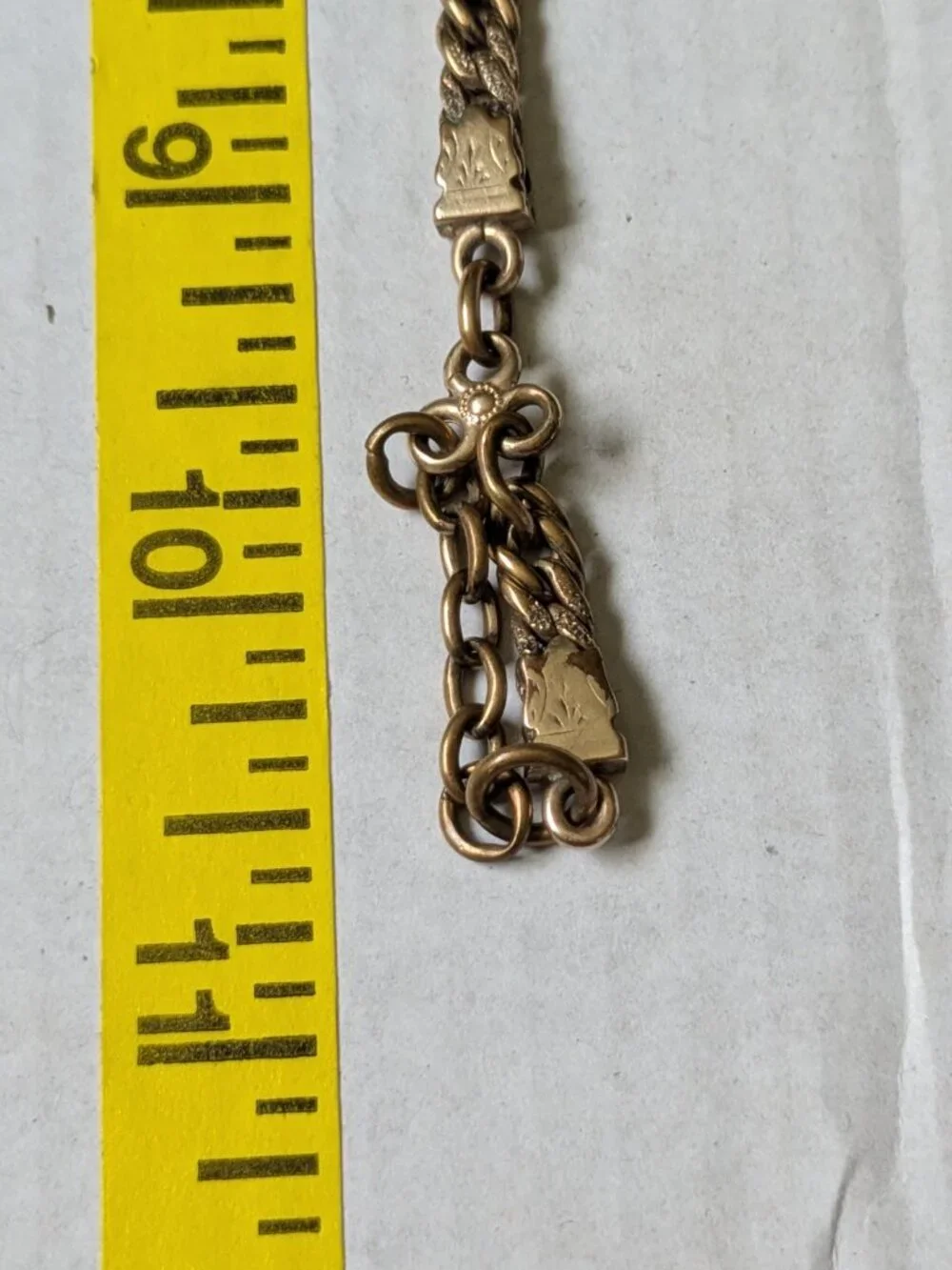 Antique J F.S Gold Filled Watch Chain Fob